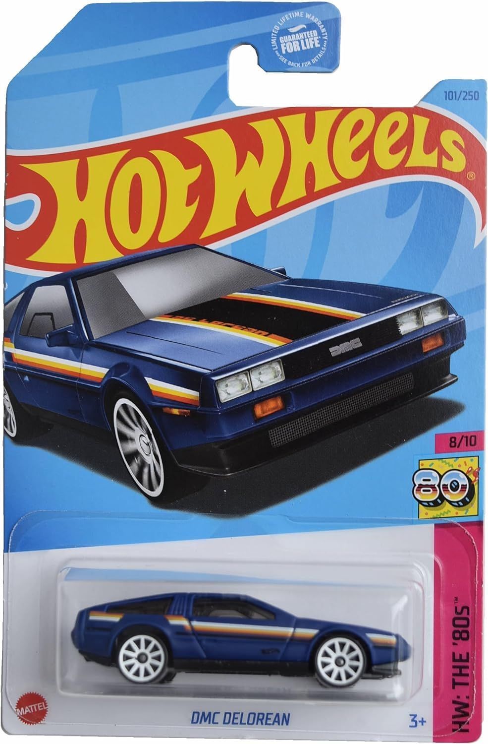 BAF1 Hot Wheels DMC Delorean, HW: The &#39;80s 8/10 [Blue] 101/250