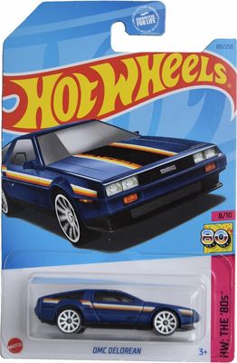 BAF1 Hot Wheels DMC Delorean, HW: The &#39;80s 8/10 [Blue] 101/250