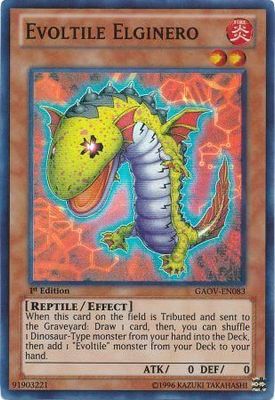 Evoltile Elginero - GAOV-EN083 - Super Rare 1st Edition Galactic Overlord 1st Edition Singles