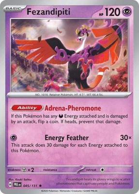 Fezandipiti - 045/131 - Holo Rare Scarlet &amp; Violet: Prismatic Evolutions Singles