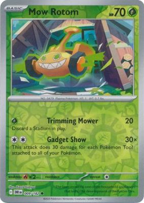 Mow Rotom - 009/182 - Common Reverse Holo Scarlet &amp; Violet: Destined Rivals Reverse Holo Singles
