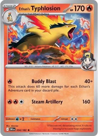 Ethan&#39;s Typhlosion - 034/182 - Holo Rare Scarlet &amp; Violet: Destined Rivals Singles