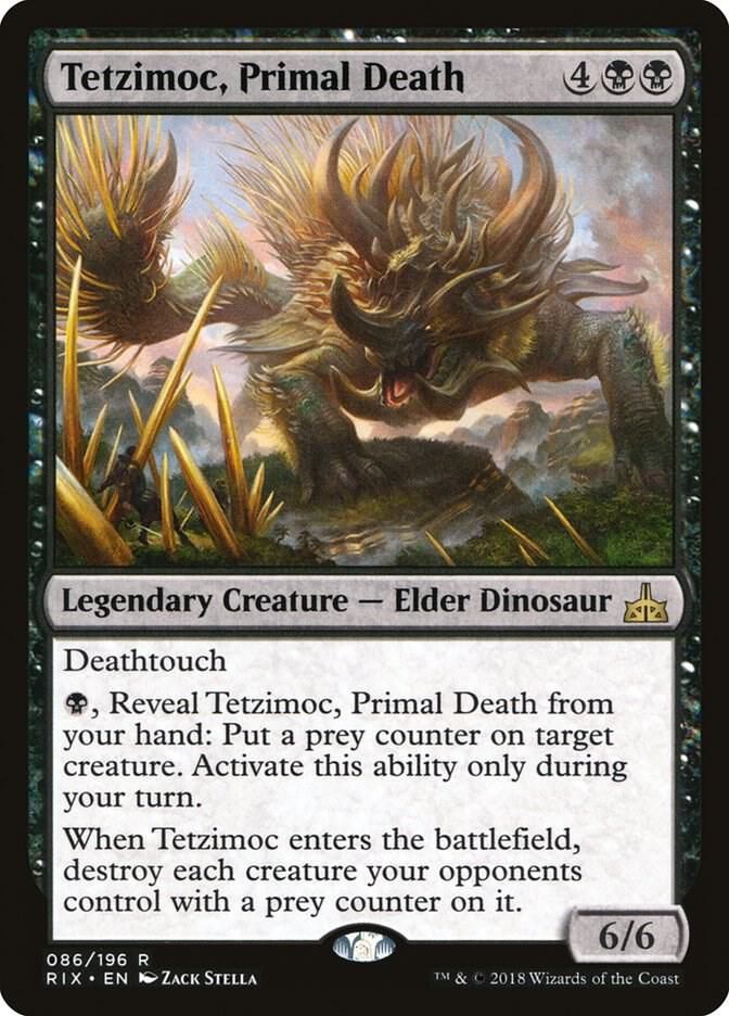 Tetzimoc, Primal Death - Rivals of Ixalan (RIX) Rivals of Ixalan Foil
