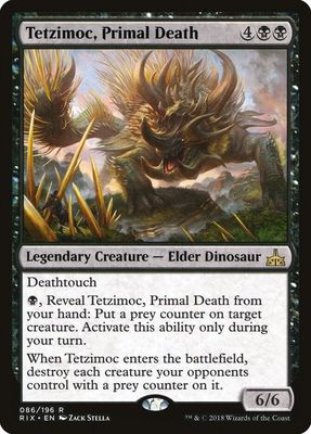 Tetzimoc, Primal Death - Rivals of Ixalan (RIX) Rivals of Ixalan Foil