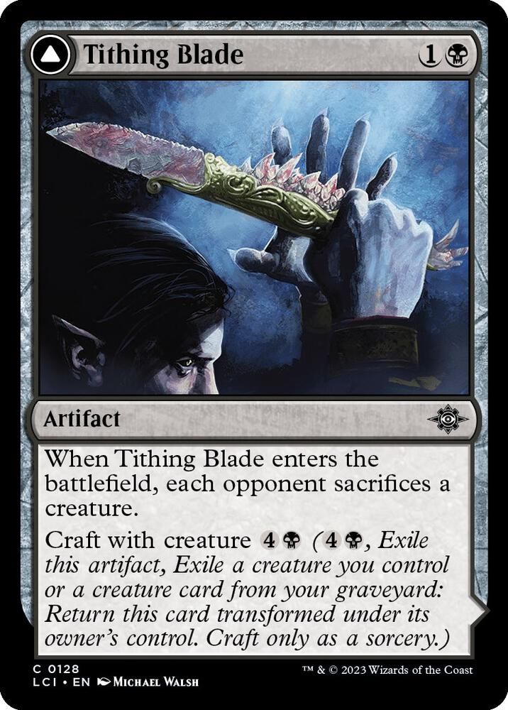 Tithing Blade - The Lost Caverns of Ixalan (LCI) The Lost Caverns of Ixalan (Espanol)