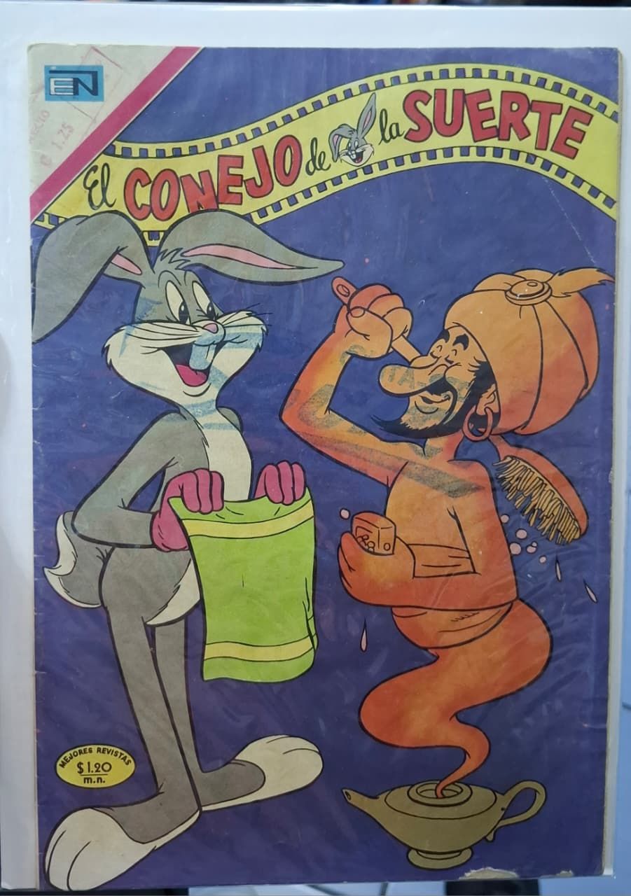BAF1 El Conejo de la Suerte Comic issue 369 Bugs Bunny Editorial Novaro Comic 1971
