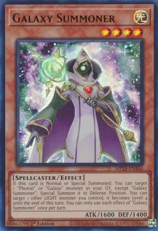 Galaxy Summoner - MP24-EN166 - Ultra Rare 1st Edition Mega Tin 2024 Dueling Mirrors Singles *Espanol*