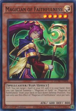 Magician of Faithfulness - DUNE-EN098 - Super Rare 1st Edition Duelist Nexus 1st Edition Singles