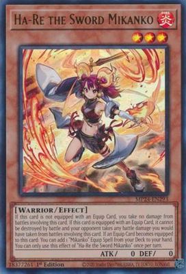 Ha-Re the Sword Mikanko - MP24-EN293 - Ultra Rare 1st Edition Mega Tin 2024 Dueling Mirrors Singles *Espanol*