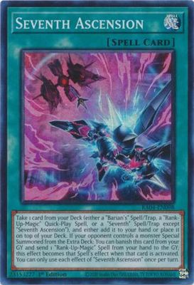 Seventh Ascension - RA04-EN098 - Super Rare 1st Edition Quarter Century Stampede 1st Edition Singles