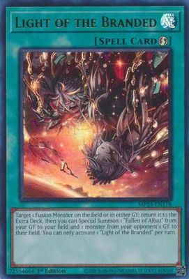Light of the Branded - MP24-EN178 - Ultra Rare 1st Edition Mega Tin 2024 Dueling Mirrors Singles