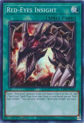 Red-Eyes Insight - RA03-EN061 - Super Rare 1st Edition Quarter Century Bonanza 1st Edition Singles