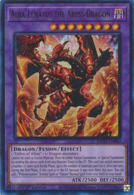Alba-Lenatus the Abyss Dragon - MP23-EN080 - Ultra Rare 1st Edition Mega Tin 2023 Dueling Heroes Singles