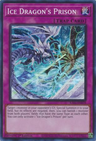 Ice Dragon&#39;s Prison - RA01-EN078 - Super Rare 25th Anniversary Rarity Collection Singles