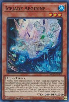 Icejade Aegirine - MP23-EN007 - Super Rare 1st Edition Mega Tin 2023 Dueling Heroes Singles *Espanol*