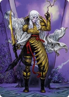 The Wandering Emperor Art Card (49/81) - Art Series: Kamigawa: Neon Dynasty (ASNEO) Art Series: Kamigawa: Neon Dynasty