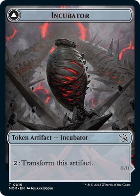 Incubator (0016) // Phyrexian (0016) Double-Sided Token - March of the Machine (MOM) March of the Machine