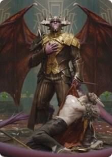 Ob Nixilis, the Adversary Art Card (31/81) - Art Series: Streets of New Capenna (ASSNC)