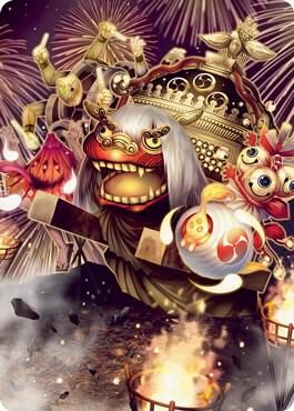 March of Reckless Joy Art Card - Art Series: Kamigawa: Neon Dynasty (ASNEO) Art
