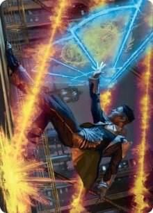 Wingshield Agent Art Card - Art Series: Streets of New Capenna (ASSNC) Art Series: Streets of New Capenna