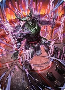 Hidetsugu, Devouring Chaos Art Card - Art Series: Kamigawa: Neon Dynasty (ASNEO) (Español)