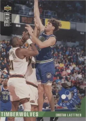 1995-96 Upper Deck Collector&#39;s Choice International French II - Christian Laettner #126
