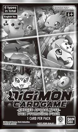 SJ Digimon Exceed Apocalypse Box Promotion Booster Pack Ingles