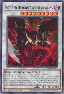 Hot Red Dragon Archfiend Abyss - SDCK-EN042 - Common 1st Edition The Crimson King [SDCK] 1st Edition Singles