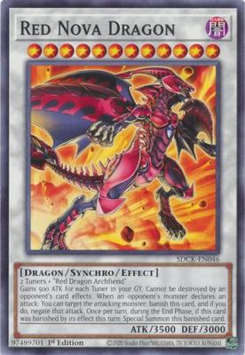 Red Nova Dragon - SDCK-EN046 - Common 1st Edition The Crimson King [SDCK] 1st Edition Singles