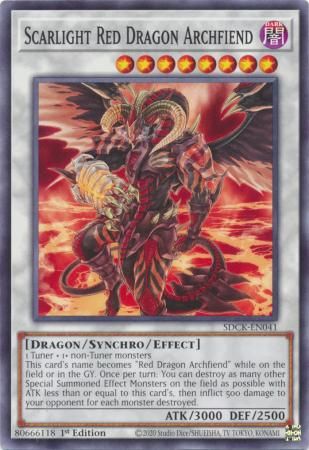 Scarlight Red Dragon Archfiend - SDCK-EN041 - Common 1st Edition The Crimson King [SDCK] 1st Edition Singles