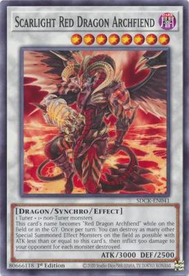 Scarlight Red Dragon Archfiend - SDCK-EN041 - Common 1st Edition The Crimson King [SDCK] 1st Edition Singles