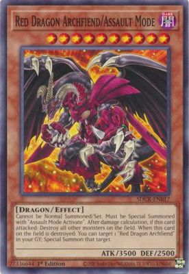 Red Dragon Archfiend/Assault Mode - SDCK-EN017 - Common 1st Edition The Crimson King [SDCK] 1st Edition Singles
