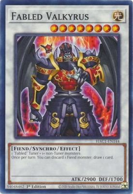 Fabled Valkyrus - HAC1-EN144 - Common 1st Edition Hidden Arsenal: Chapter 1 1st Edition Singles