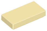 Pieza Lego Beige Tan Tile 1 x 2 Dubai