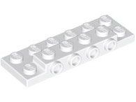 Lego Pieza Blanca White Plate, Modified 2 x 6 x 2/3 with 4 Studs on Side Dubai