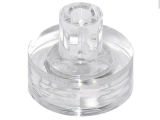 Pieza Lego Transparente Trans-Clear Tile, Round 1 x 1 with Bar and Pin Holder Dubai