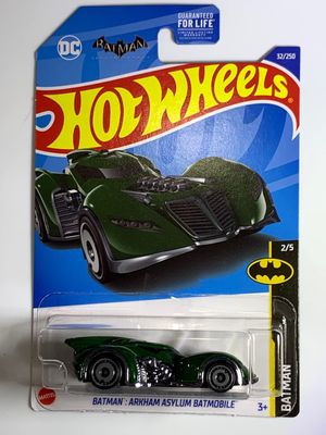SJ DieCast Hot Wheels Arkham Asylum Batmobile [Green] - 32/250 Batman 2/5 Batimovil