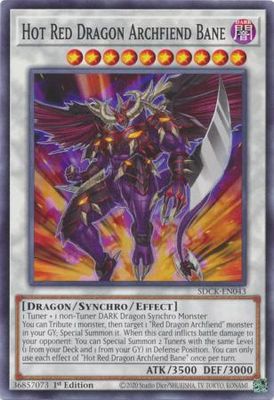 Hot Red Dragon Archfiend Bane - SDCK-EN043 - Common 1st Edition The Crimson King [SDCK] 1st Edition Singles