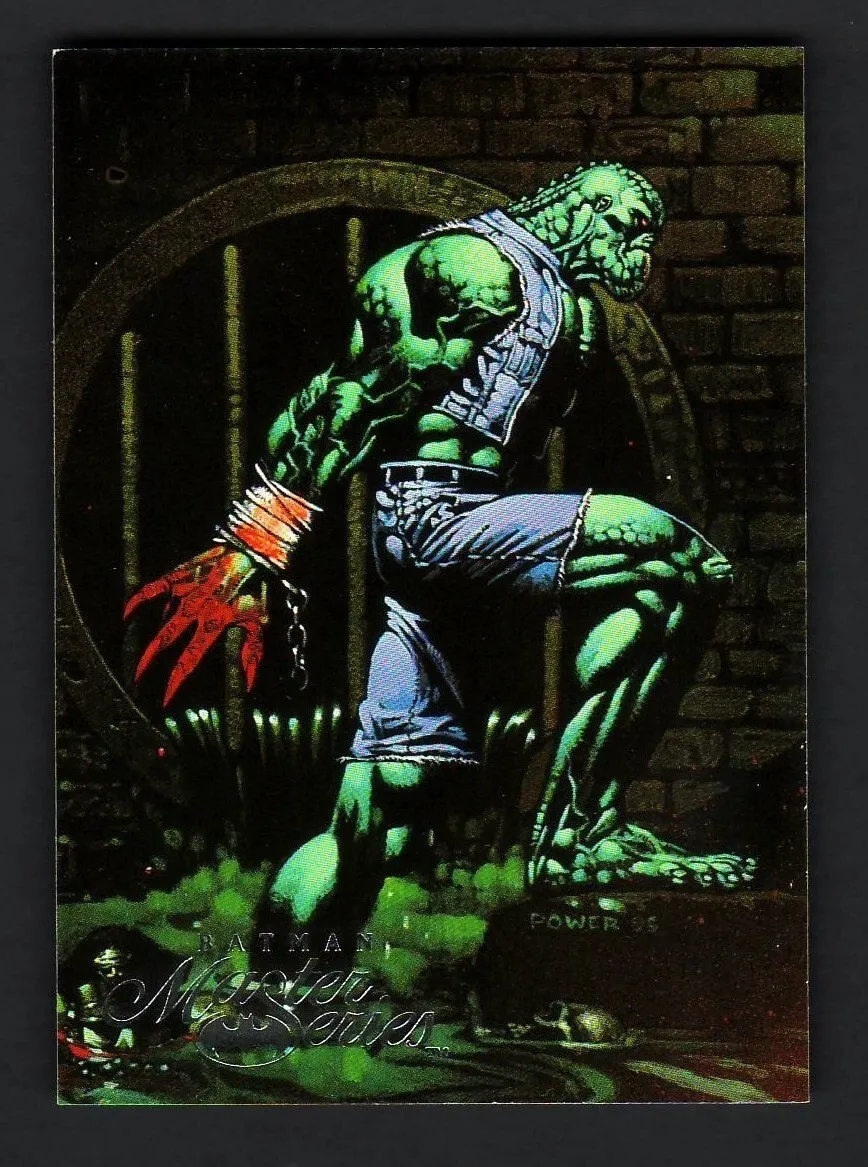 BATMAN MASTER SERIES BASE CARD 50 KILLER CROC
