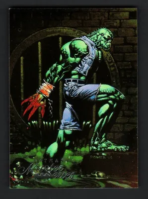 BATMAN MASTER SERIES BASE CARD 50 KILLER CROC