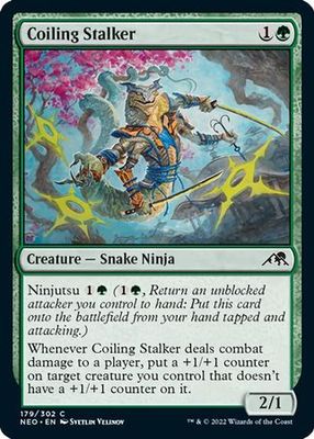 Coiling Stalker 179/302 Kamigawa Neon Dynasty Singles