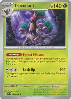 MY01 Trevenant - 012/197 - Uncommon
Obsidian Flames Singles