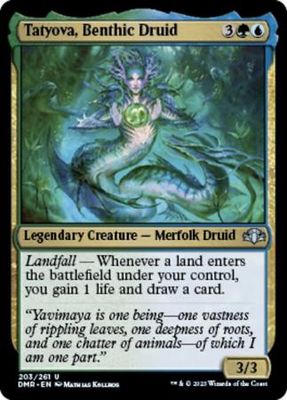 Tatyova, Benthic Druid 203/261 Dominaria Remastered Singles