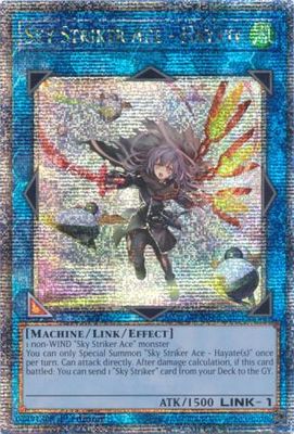 Sky Striker Ace - Hayate (New Art) - RA04-EN073 - QCR 1st Edition Quarter Century Stampede 1st Edition Singles