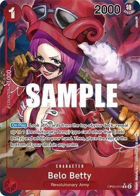 Belo Betty (015) (Alternate Art) - Awakening of the New Era (OP05) Awakening of the New Era