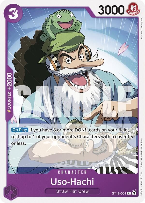Uso-Hachi (ST18-001) - Starter Deck 18: PURPLE Monkey.D.Luffy (ST-18) Starter Deck 18: PURPLE Monkey.D.Luffy