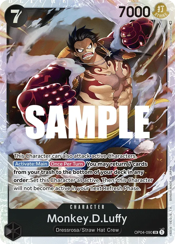 Monkey.D.Luffy OP04-090 Foil