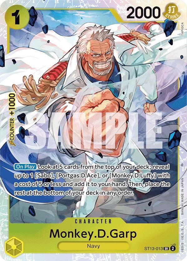 Monkey.D.Garp - Ultra Deck: The Three Brothers (ST-13) Ultra Deck: The Three Brothers