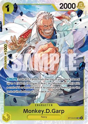 Monkey.D.Garp - Ultra Deck: The Three Brothers (ST-13) Ultra Deck: The Three Brothers
