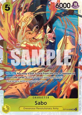 Sabo (008) - Ultra Deck: The Three Brothers (ST-13) Ultra Deck: The Three Brothers
